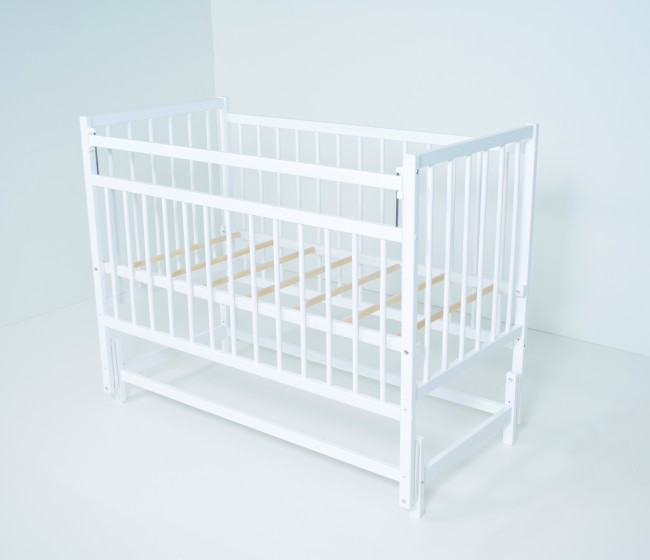 Кроватка MILA-3 продольного качания без ящика ECO натуральный