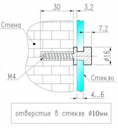 Прозрачный фартук для кухни из монолитного поликарбоната 840*3050*3 мм